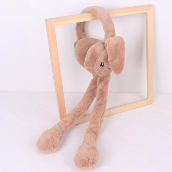 Jumping Earmuffs Fine Plush Cold-resistant Rabbit Design Winter Warm Ear Warmer for Outdoor