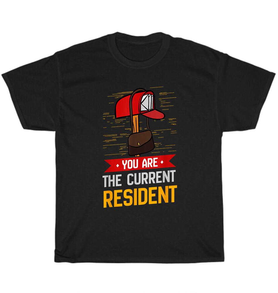 

Вы Текущий Житель Почтовый Работник Почта Почтальон Футболка Унисекс L