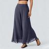 Women’s Loose Fit Chiffon Wide Leg Pants High Waist Long Flowing Trousers Casual Lightweight Comfortable Design