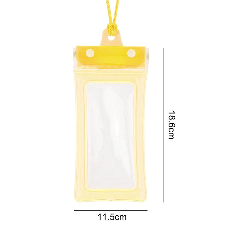 4x Waterproof Mobile Pouch Dry Bag with Touchscreen And Lanyard for Water Activities