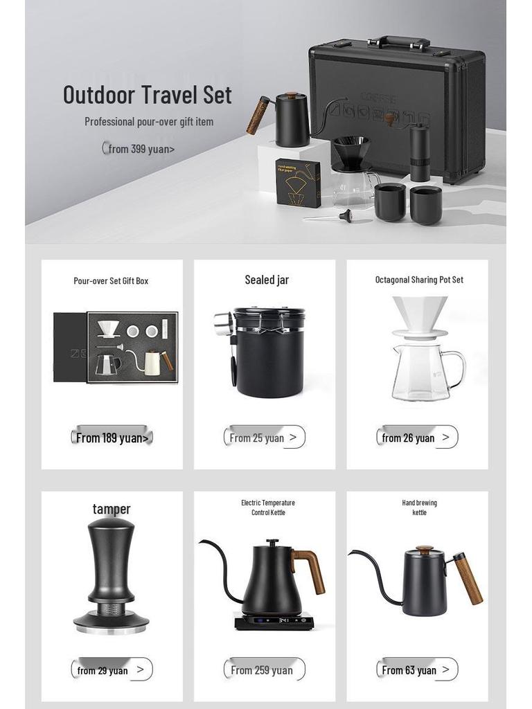 Multifunkční dobíjecí USB váha na kávu pour-over s časovačem