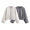 Womens Streetwear Soft Zipper Jacket Coat Winter Casual Chic Outerwear