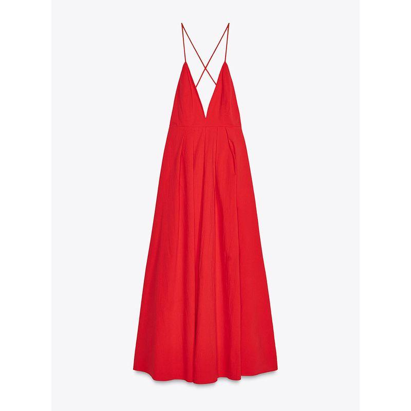 Za2025 Summer New Product Women Clothes Fashion Sexy Backless V-neck Temperament Length Dress 2816653 600