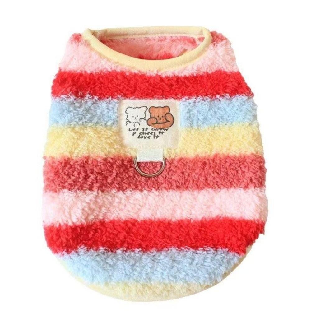 Fleece-lined Dog Warm Clothes Windproof Plush Dogs Coat Fashion Pet Clothes Puppy