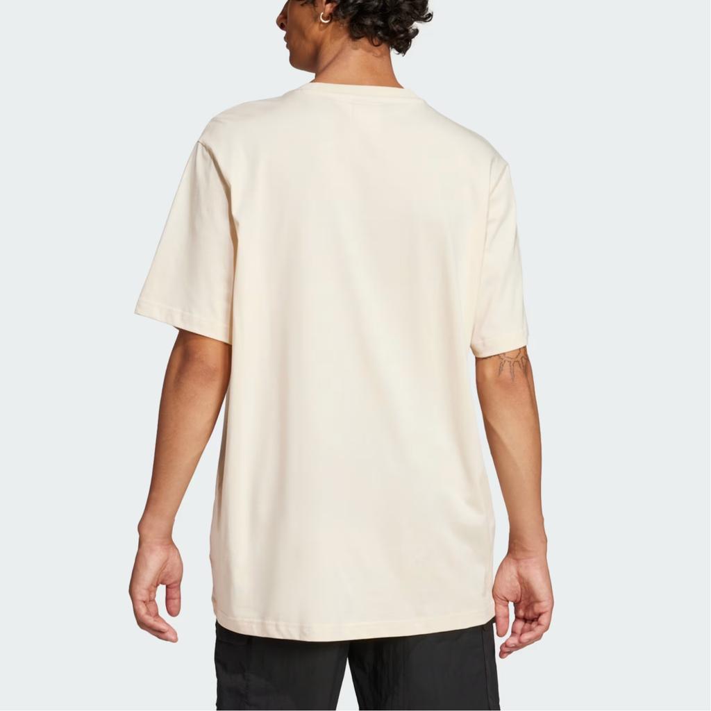 Adidas Originals Round Neck Pullover Short Sleeve American Vintage T-Shirt Men Tops Magic-White JN4559