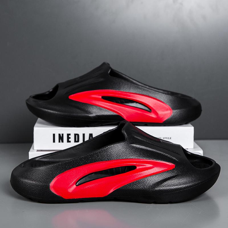 

Удобная уличная пляжная обувь, противоскользящие быстросохнущие легкие мужские тапочки, летние классические мужские сандалии, мягкие мужские 2024 46 43