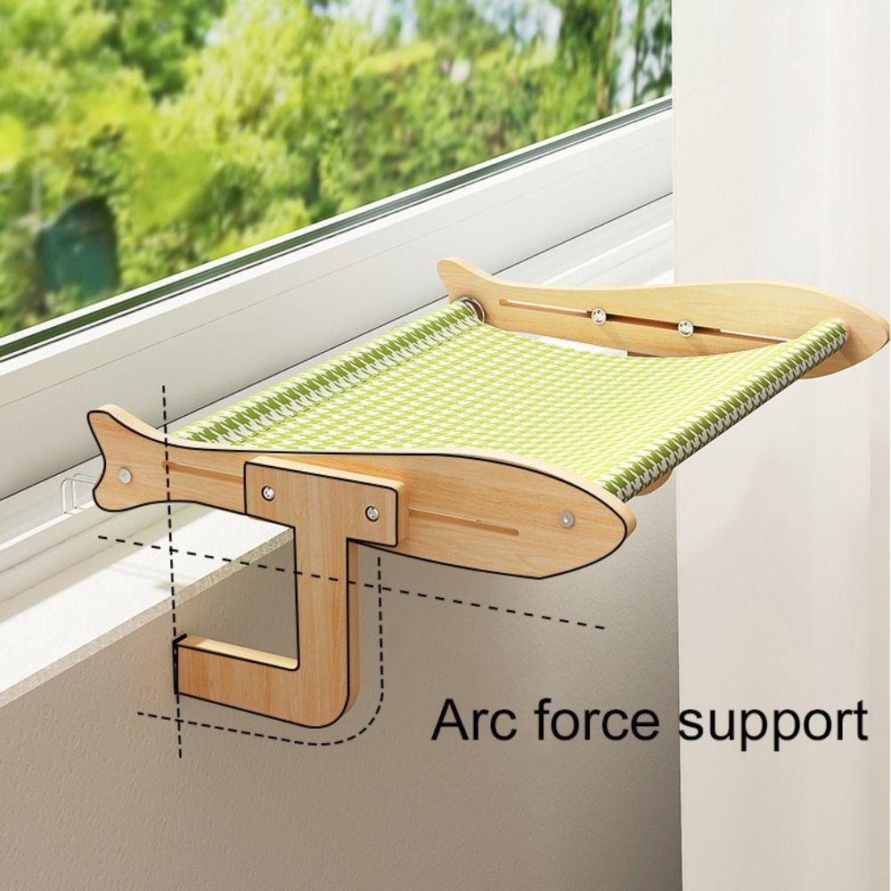 Adjustable Window Cat Seat Breathable Cat Hanging Bed Cat Window Hammock  Sunbathing Spot