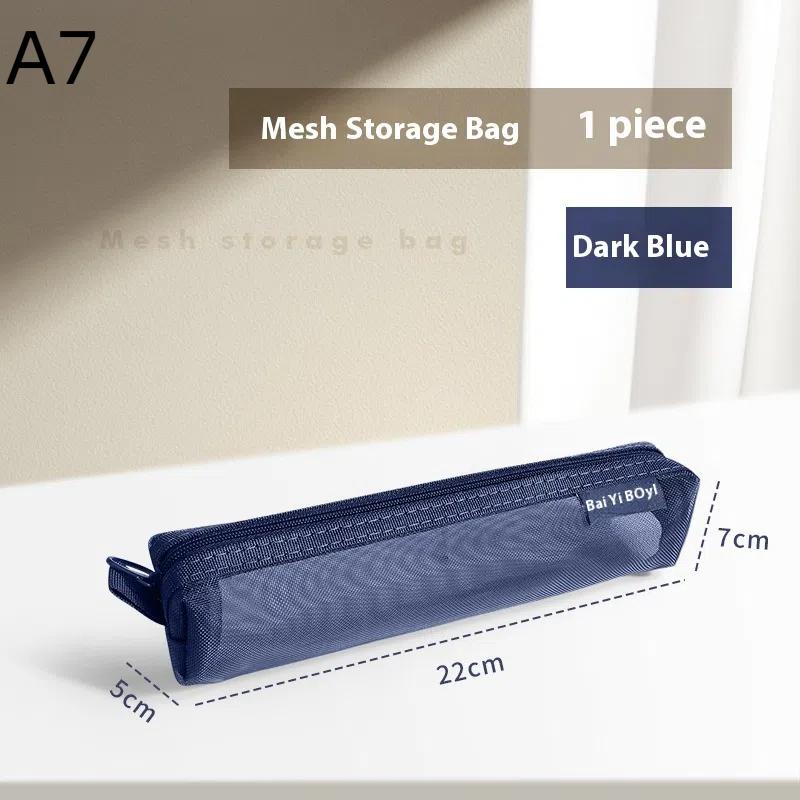 1Pc Portable Mini Zipper Mesh Storage Bag Coin Purse Small Square Mesh Coin Purse Travel Storage Carry Pouch With Zippered
