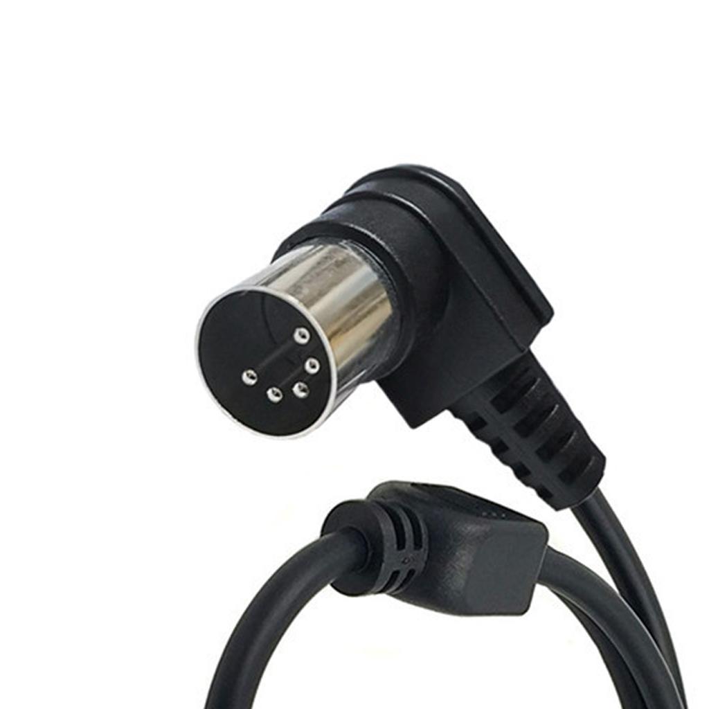 Y Splitter DIN 5Pin Male to Two 5Pin Female Adapter Cable Compactly Design for Professional Audios Equipment Amplifiers