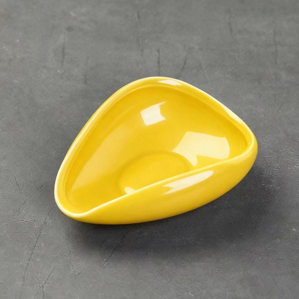 Handgemaakte Keramische Koffieboontray en Theeschep met Logo