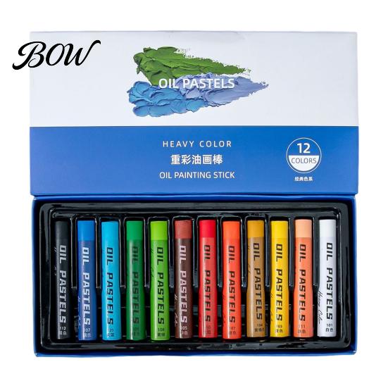 Multi Color Oil Pastels Water-soluble Pastel Set, Water-Soluble Painting Stick, High Artist Grade Drawing Crayons Coverage Crayons, for Kids 12