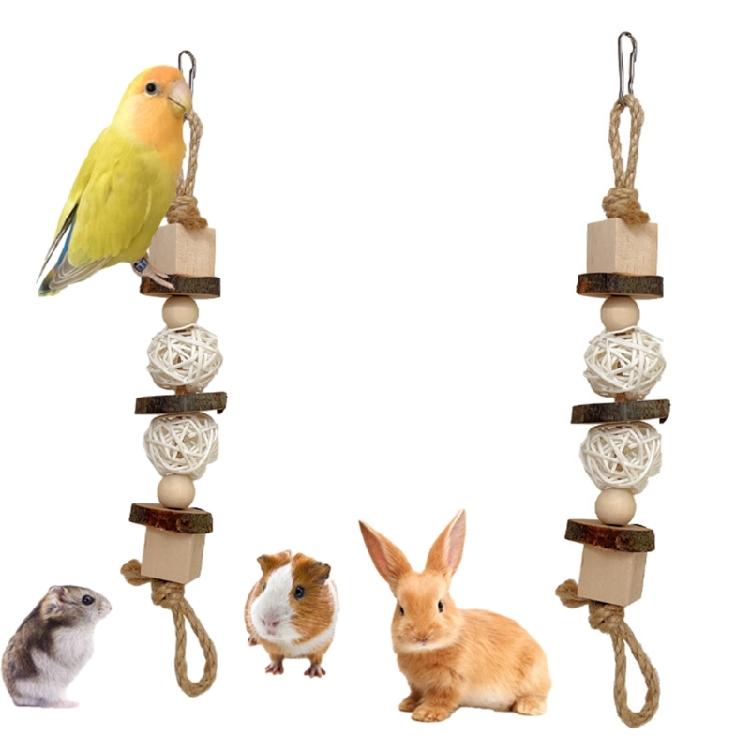 Small Bird Chew Resistances Beaks Grinding Toy Parakeets Chew Molar Hangable Toy