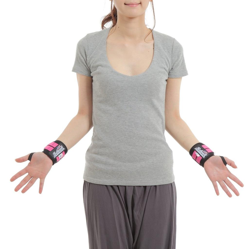 Schiek Sports 1112P 12 in. Pink Womens Wrist Wraps