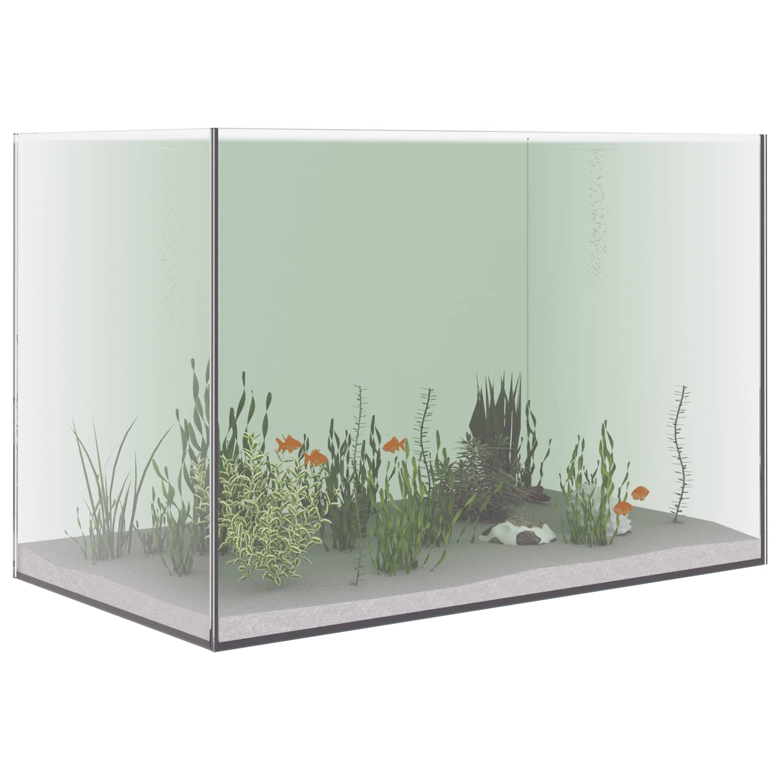 Akvárium s úložným prostorem Průhledné 60 x 35 x 40 cm Sklo
