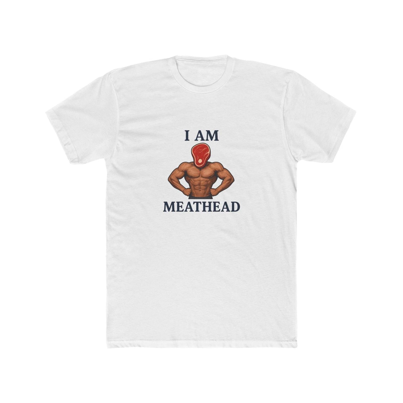 Sam Sulek I Am Meathead Funny Gym T-Shirt S