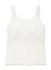 Gelato Pique Feuchtigkeitsspendendes Ripp-Camisole PWCT252272OWHTF mit Cup-Einsatz