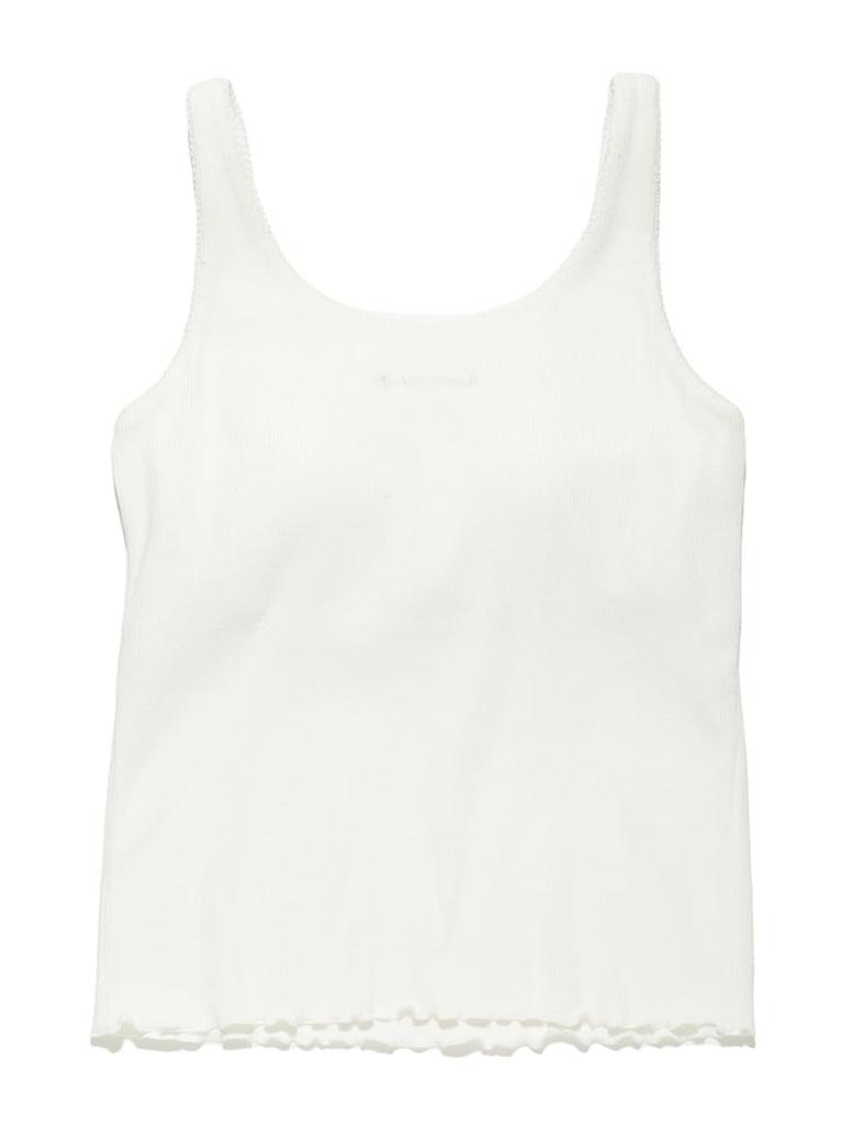 Gelato Pique Feuchtigkeitsspendendes Ripp-Camisole PWCT252272OWHTF mit Cup-Einsatz