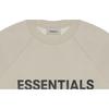Fear Of God Essentials Tan Letter Print Long Sleeve T-Shirt Unisex Tops Brown FOG-SS20-298