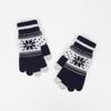 Iwarm Love Warm Snowflake Men's and Women's Warm Touch Screen Gloves Christmas Winter Fleece Jacquard Knitted Gloves