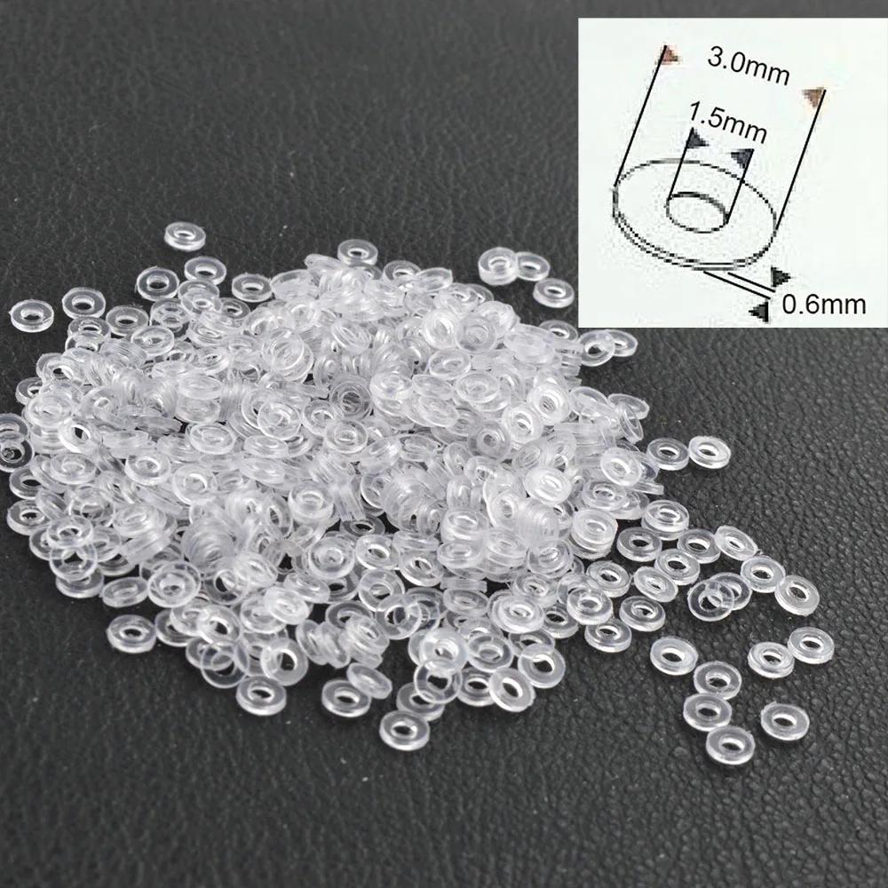 10000pcs  3.0x1.5mm 2.5x1.5mm Eyeglasses Glasses Washers Eyewear plastic Flat Pad Glasses Accessories