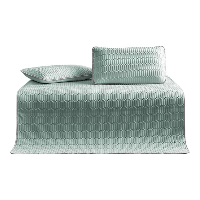 AiSleep Thai Latex Ice Silk Summer Cooling Mat Set Single (195x90cm)