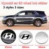 Autocolante Capac Central Butuc Roată Mașină Logo Hyundai 56mm 60mm 65mm Decal Aluminiu Pentru Tucson Accent Elantra Santa Sonata I20 I30 ix25