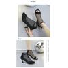 Sandal Boots Women Fine Heel Back Zipper Fish Mouth Sandals