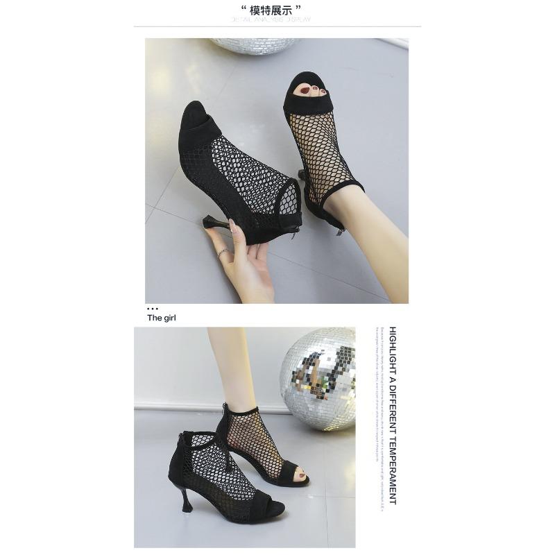 Sandal Boots Women Fine Heel Back Zipper Fish Mouth Sandals
