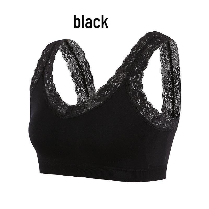 Lace Queen Red Backless Lace Bralette Women's Vest-Style Bandeau Sports Bra