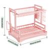 Kitchen rack, tableware drain rack, countertop, household multi-function, dish storage box, tableware collection~
