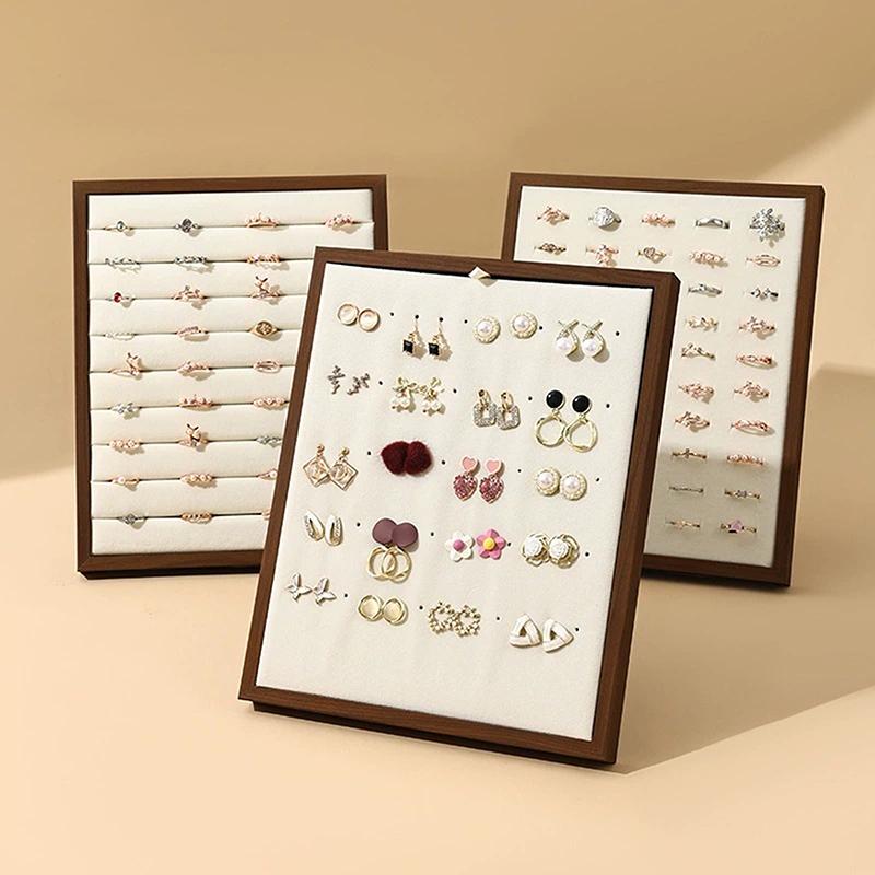 Vintage Ring Display Stand Large Capacity Jewelry Storage Rack Suitable For Rings, Earrings  Jewelry Display Stand
