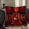 Classic Horror Movie S-Saw Cushion Cover Inches Farmhouse Decor Home Throw Pillow Covers For Couch Decorations