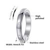 Titanium Steel French Style Jewelry Rotating Ring Trendy Jewelry Fashionelegant Normcore Zircon