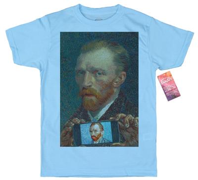 Vincent van Gogh T-Shirt, Selbst-ie-Porträt, Klassisches Selfie