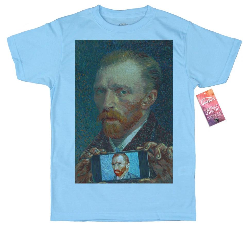Vincent van Gogh T Shirt, Self-ie-Portrait, Classical Selfie M