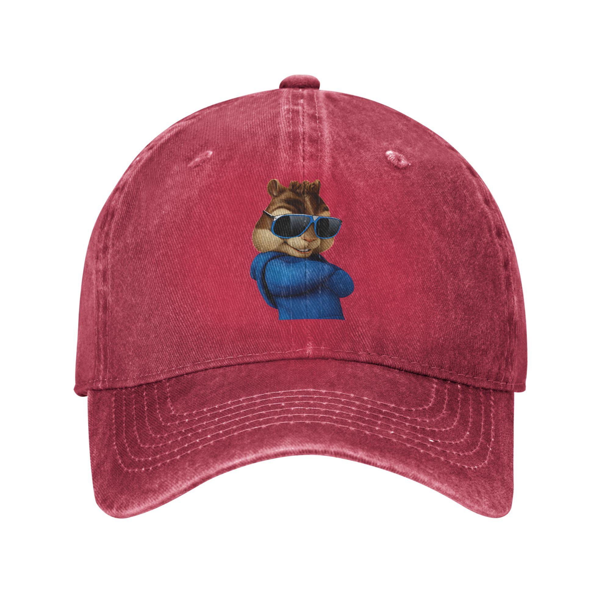 

Washed Baseball Cap Alvin and The Chipmunks Summer Hip Hop Hats For Unisex Unisex Fashion Kpop Rock Sun Snapback Cap One Size