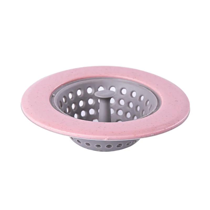 4 Color Anti-Blocking Flower Silicone Kitchen Sink Strainer Bathroom Shower Drain Sink Drains Cover Sink Colander Sewer Hair