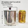 304 Stainless Steel Drop-proof Straight Cylinder Water Cup Without Handle.