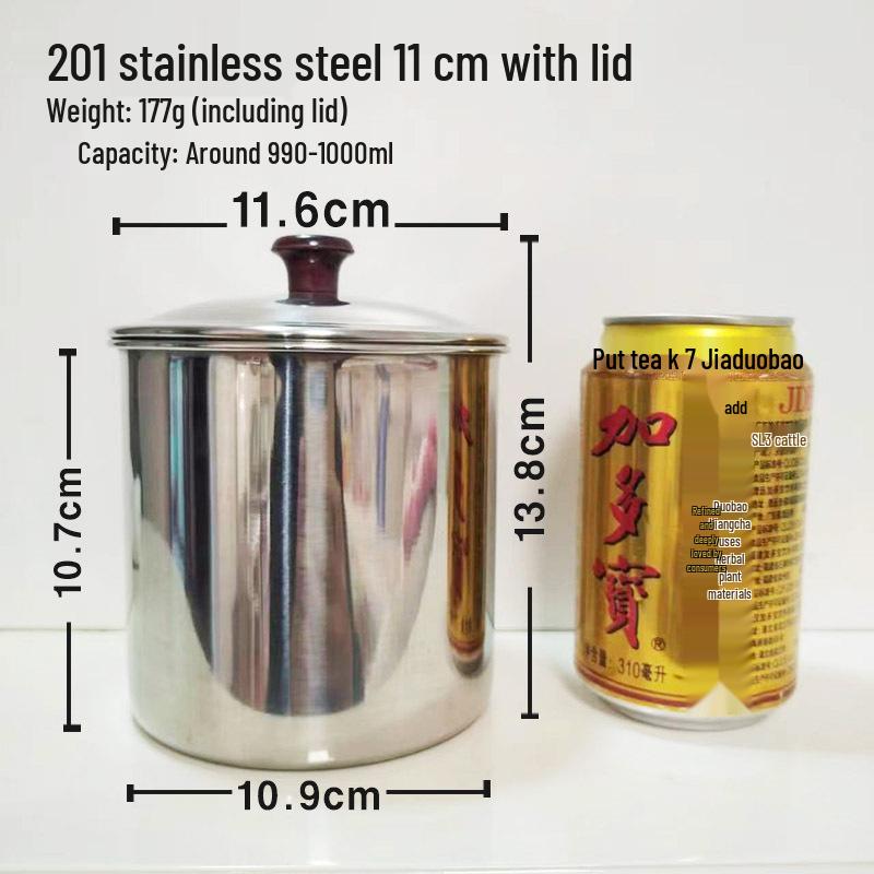 304 Stainless Steel Drop-proof Straight Cylinder Water Cup Without Handle.