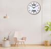Analog Wall Clock Continuous Second Hand