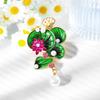 New Chinese Lotus Leaf Brooch Classical Elegant Fashion Cheongsam Accessories Collar Pin Pearl Tassel Clothing