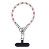 Custom Eco-Friendly Durable Mobile Phone Hand Wrist Lanyards Keychain Sports Polyester Woven Short Wrist Strap Lanyard Phone