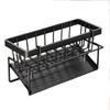 1Pc 2025Kitchen storage rack, dishcloth holder, draining rack, faucet sink sponge and steel wool organizer