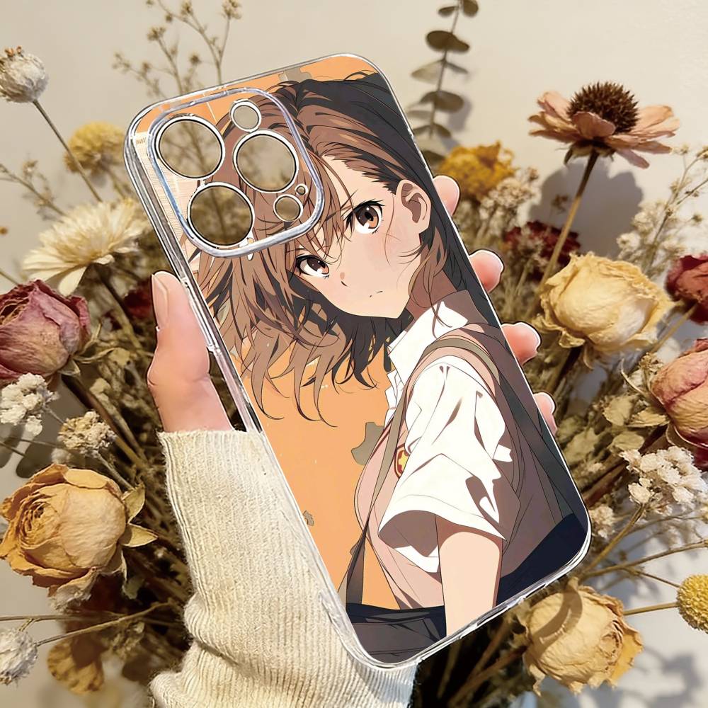Mikoto Misaka  Phone Case Transparent Silicone Soft For iPhone 17 16 15 14 13 12 11 Mini Pro Max Plus