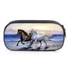 Vendite Calde Pattern Cavallo 3D Cartone Animato Tessuto Stratificato Astuccio Qualità Borsa per Penne Miglior Regalo per Ragazzi/Ragazze Materiale Scolastico