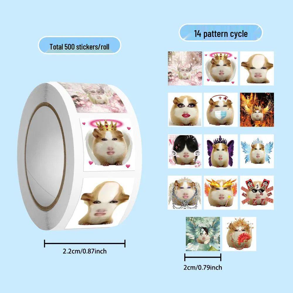 2000 Trendy Pig Girl Curly Avatar Stickers - Fairy, Abstract, and Fun Emojis for Students