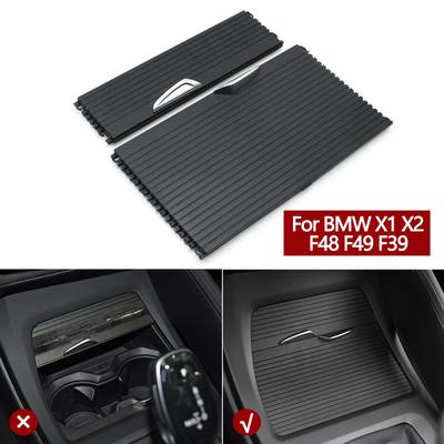 Car Center Console Armrest Box Drink Water Cup Holder Cover Rolling Curtain For BMW X1 X2 F48 F49 F39 2016- 51169299529
