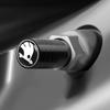 HCVY4 4PC Metal Car Badges Wheel Tire Valve Caps Covers Auto Accessories For Skoda S Kodiaq Octavia 2 3 Yeti Karoq Rapid Fabia VII VRS