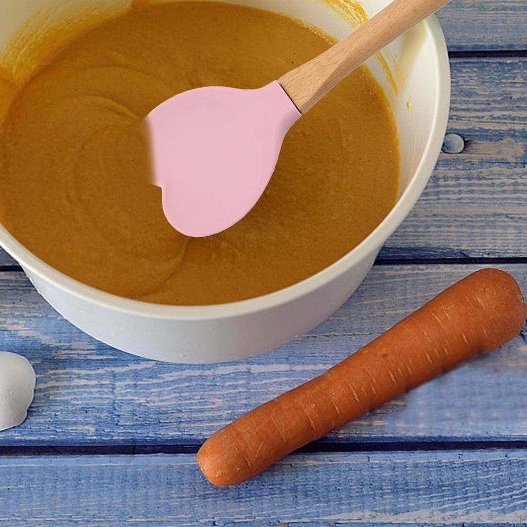 Heart Shaped Silicone Spreader ,Baking Spreader, Kitchen Utensil Spoon,for Cooking Mixing Cake Cream