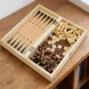 A foldable educational board for playing territory and wooden, (29cm) chess, games, more.